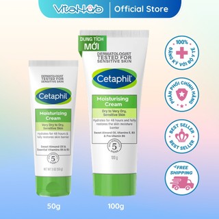Kem dưỡng ẩm Cetaphil Moisturising Cream 50g và 100g