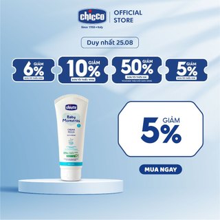 Kem dưỡng ẩm chứa Omega và Vitamin E Chicco 0M+ 100ml