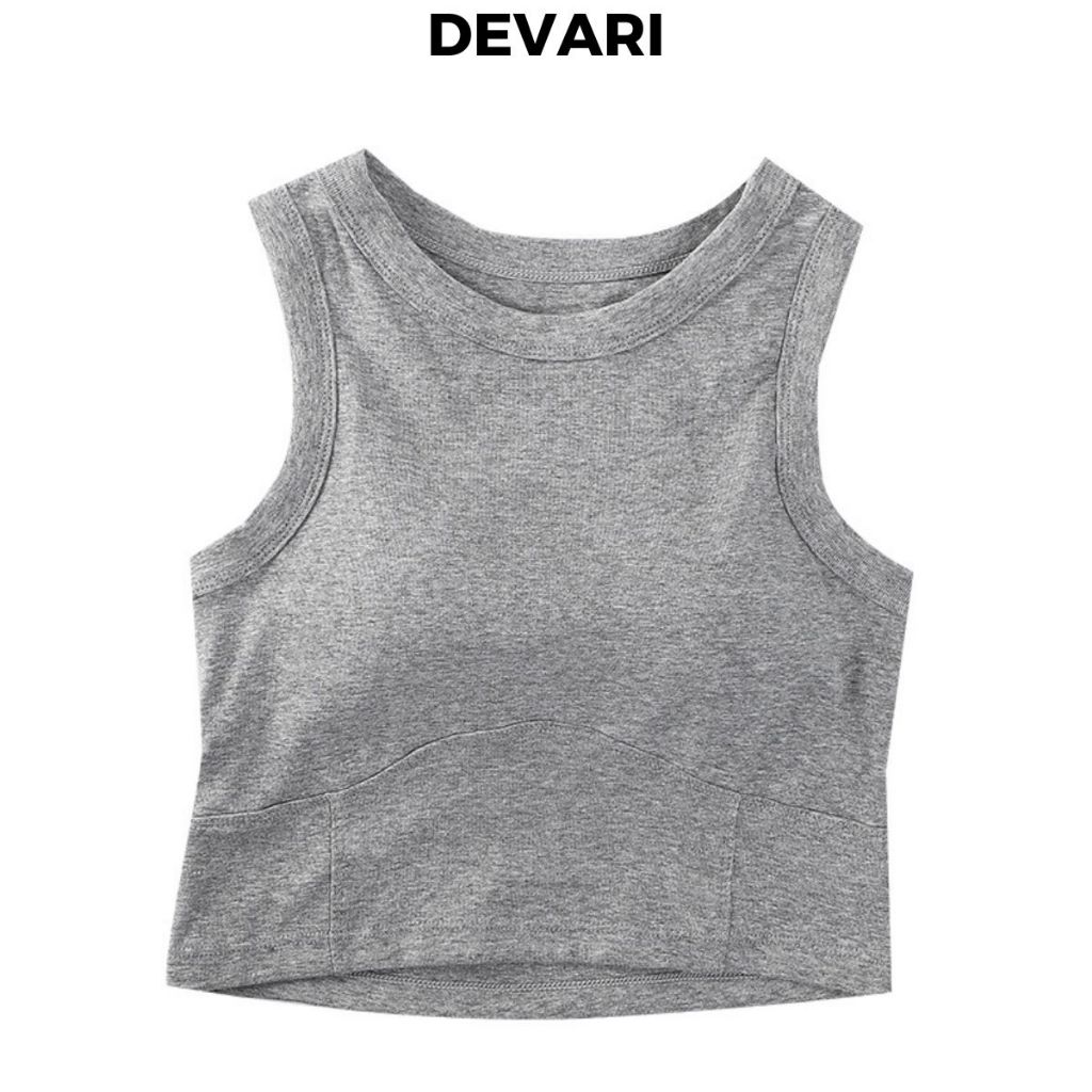 Áo bra nữ học sinh croptop siêu xinh xắn và tôn dáng kiểu dáng ba lỗ trẻ trung DEVARI B545