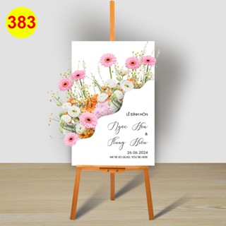 MS 383 - Bảng Welcome trang trí đám cưới