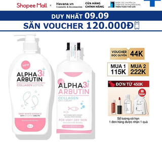Sữa dưỡng thể alpha arbutin 3plus + collagen precious skin 500ml