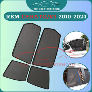 Rèm Che Nắng Xe Kia Cerato/K3 2010-2023,2024- Bộ 4 tấm 4 cửa chắn nắng vừa khít form xe, nam châm hút mạnh