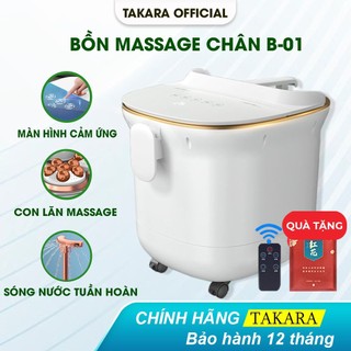 Bồn Ngâm Chân Massage Tự Động Takara Tạo Sóng Nước Tuần Hoàn Với Màn Hình Cảm Ứng