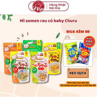 Mì somen rau củ baby Churu cho bé ăn dặm từ 5 tháng