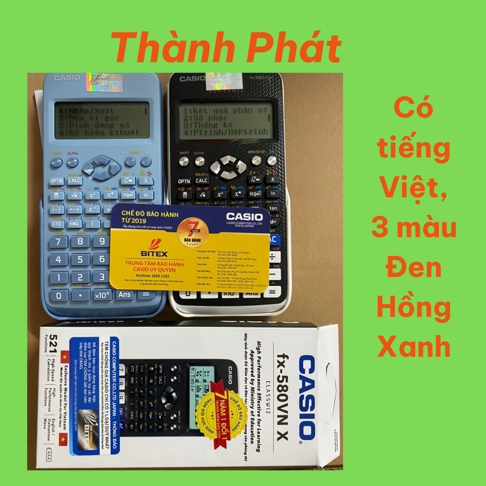 Máy tính ca.si0 580 VNX, máy tính học sinh giá rẻ, máy tính 580 nhập khẩu Thái Lan, máy tính cầm tay