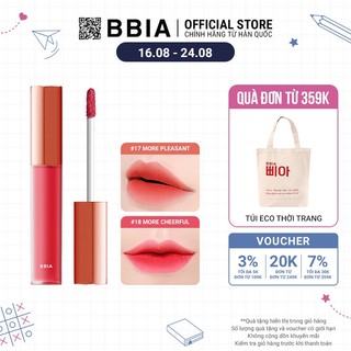 Son Kem Lì Bbia Last Velvet Lip Tint Version 4 (5 màu) 5g Bbia Official Store