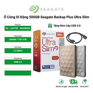 Ổ Cứng Di Động SEAGATE Backup Ultra Slim 500GB USB 3.0 2.5"