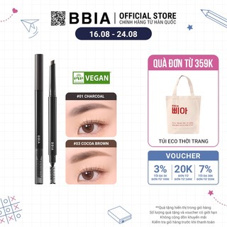 Chì Kẻ Chân Mày Bbia Last Auto Eyebrow Pencil (5 màu) 0.18g - Bbia Official Store