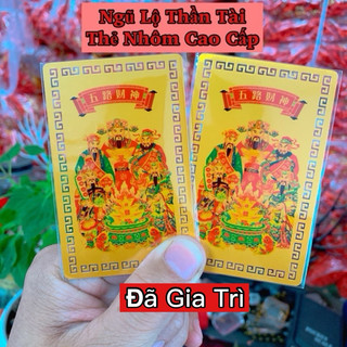 Ngũ lộ thần tài Thẻ Nhôm hàng cao cấp sẵn sll