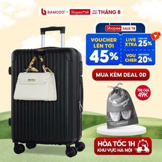 Vali Bamozo 8801 Size 20inch Chất Liệu Nhựa ABS Bền Đẹp Bảo Hành 5 Năm