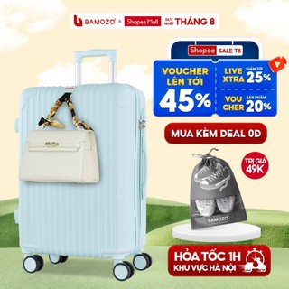 Vali Du Lịch Bamozo 8801 Size 20/24 Chất Liệu Nhựa ABS Bền Đẹp Bảo Hành 5 Năm