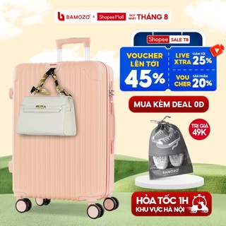 Vali Du Lịch Bamozo 8801 Size 24 Bản Cao Cấp Bền Đẹp Bảo Hành 5 Năm