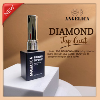 Sơn móng gel Base Top cường lực siêu bóng siêu bền nail chính hãng ANGELICA 15ml