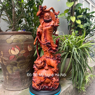 Tượng đạt ma sư tổ gỗ hương cao 40cm