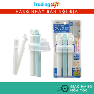 [Hỏa tốc HCM] Set 3 Kẹp Miệng Túi Cỡ L INOMATA NỘI ĐỊA NHẬT BẢN
