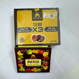Giảm cân x3 Đông Y Mộc Linh tặng 20v detox lẻ