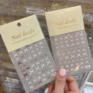 sticker nơ nail lụa 5D dán móng tay cao cấp -tib nail