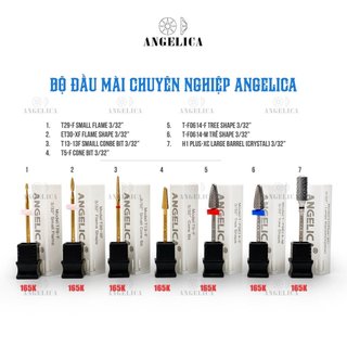  Đầu Mài Chuyên Dụng Làm Móng Chính Hãng ANGELICA - Nhặt Da  Mài Da Mài Khoé Phá Gel Bột Chất Liệu Kim Loại An Toàn 