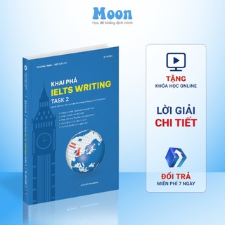 Sách IELTS Writing task 2 - khai phá luyện thi ielts writing 4.0+ moonbook