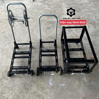  Khung máy rửa xe cao áp 4 bánh xe sắt V4  chân đế máy rửa xe có rulo| Máy rửa xe dây đai dây curoa 