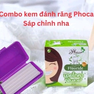 Combo sáp nha khoa và kem đánh răng pho ca