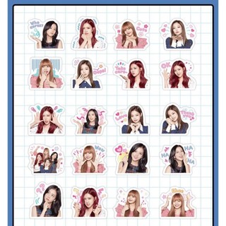 Bộ 10 Sticker Nhóm Nhạc BTS BLACKPINK TNT (G) I-DLE New-Jeans SEVENTEEN Dán Trang Trí Mũ Bảo Hiểm Xe Đạp
