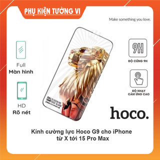 Cường Lực Hoco G9 chống trầy xước, độ cứng 9H cho các dòng iPhone X tới 15 Pro Max