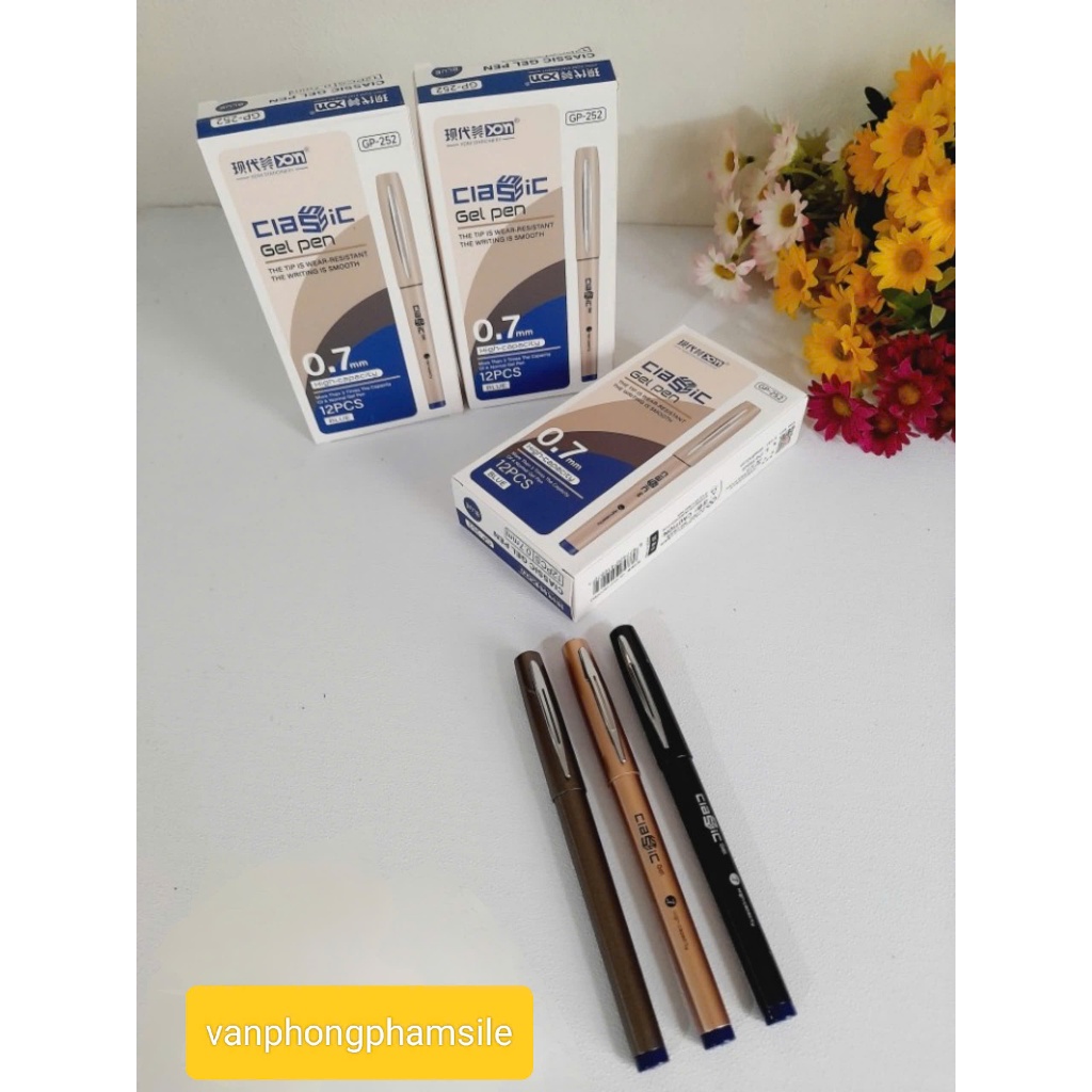 Bút Gel GP -252 xanh , Bút ký  , Bút gel (được chọn màu thân bút )