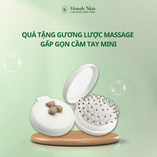 Gương Lược Massage Gấp Gọn Cầm Tay Mini