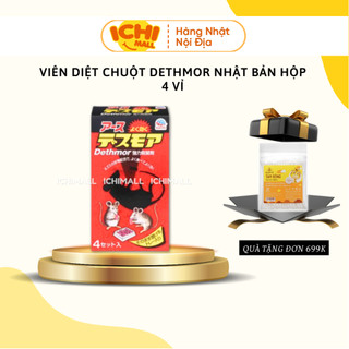 Viên diệt chuột Dethmor Nhật Bản hộp 4 vỉ