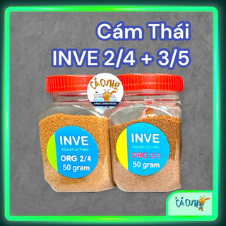 Combo 100g Cám Thái INVE (2/4 + 3/5) Thức ăn cá guppy betta - Hàng Công Ty
