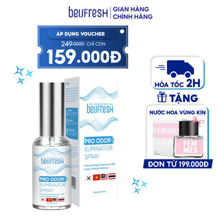 Xịt khử mùi toàn thân, lăn khử mùi BEUFRESH ngăn tiết mồ hôi, hạn chế mùi cơ thể 30ml