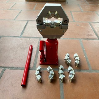  Máy ép đầu cos thủy lực ống dây cao áp 3 tấn-Ép dây rửa xe đầu rời,dây hơi,dây thủy lực 