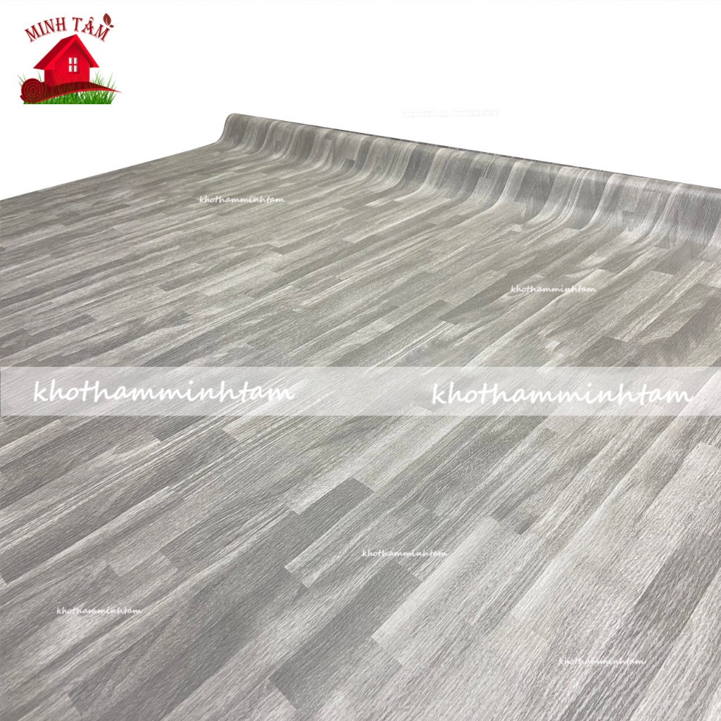 [Thảm Simili Nhám - Cuộn Tròn [1Mx1Mthảm Nhựa Trải Sàn Vân Gỗ Dày 0.5Mm