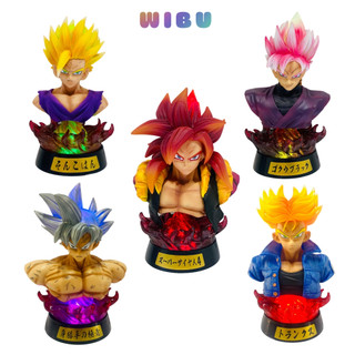 Mô hình Dragon Ball SonGoku , SonGohan , Gogeta , Trunks bán thân + có led cao 16-18cm , figure 7 viên ngọc rồng sogoku