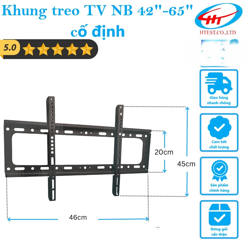Khung treo TV NB 37″-42″, 26″-37″, 42″-65″ Cố định Led- Hàng Chất Lượng Cao
