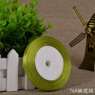 Ruy băng lụa 1cm dài 22m làm nơ trang trí, phụ kiện handmade – nhiều màu đẹp