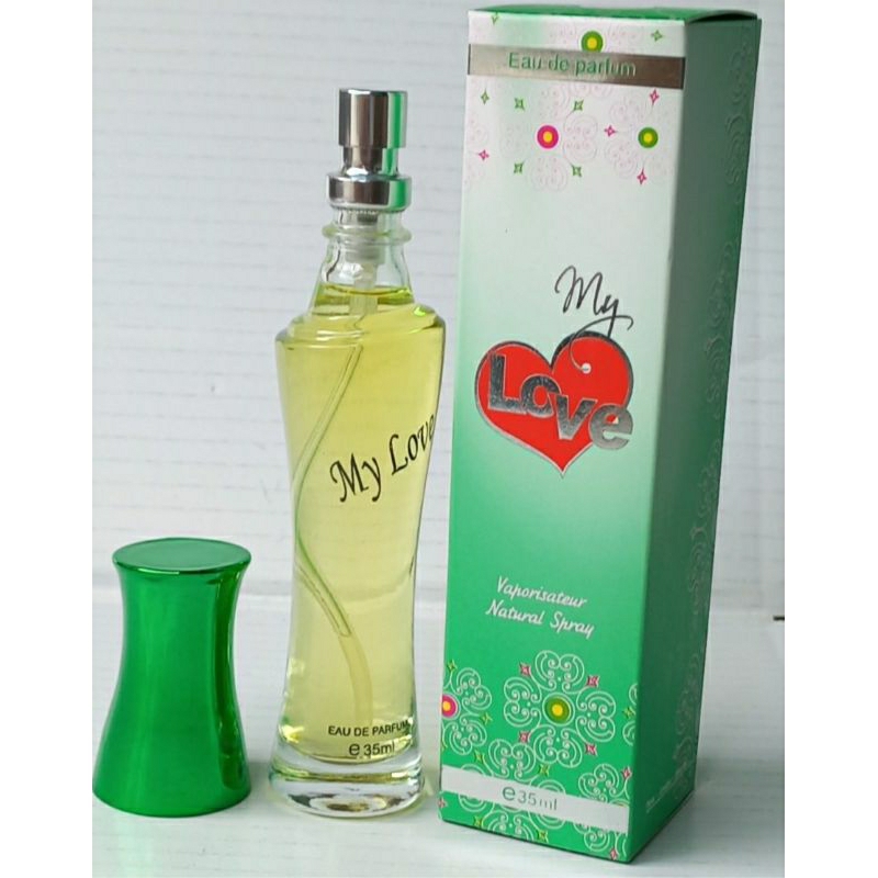 nước hoa mylove màu xanh lá cây