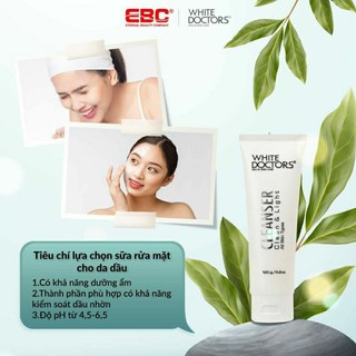 Sữa rửa mặt white doctors sáng da 120ml
