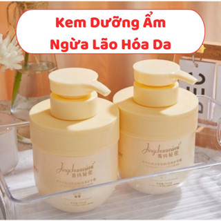 Kem Dưỡng Da Tay Chân JINGCHUNMIMI 300ml, Kem Dưỡng Ẩm Toàn Thân VitaminE Giúp Dưỡng Ẩm Chống Khô Dưỡng Trắng Da