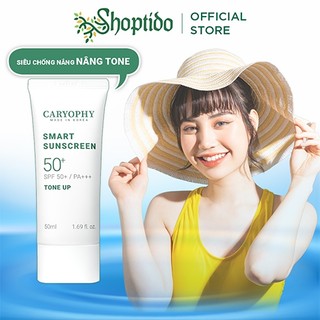Kem chống nắng Caryophy tone up 3in1 nâng tone, da giảm mụn, giảm thâm 50ml NPP Shoptido