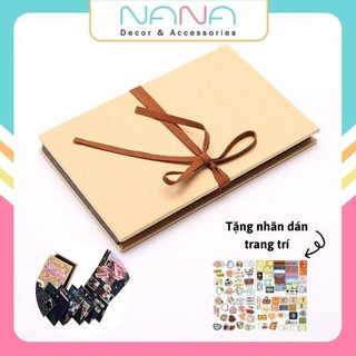 Sổ Bìa Cứng Gấp Trang Làm Album Ảnh DIY
