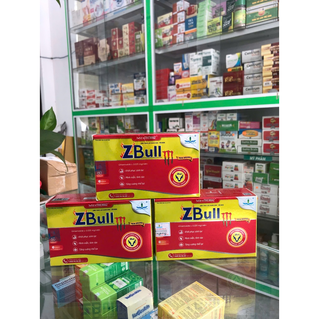 Viên tăng lực nhân sâm - tỏi đen Zbull MexTHEMAZ