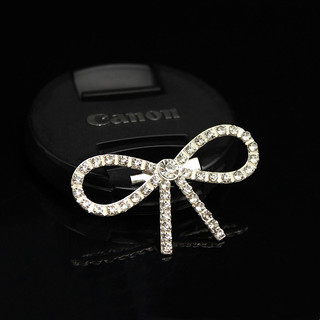 Nơ cài áo váy đính đá sáng bling bling ̣tag ghim điểm ngọc sang trọng có đế cài