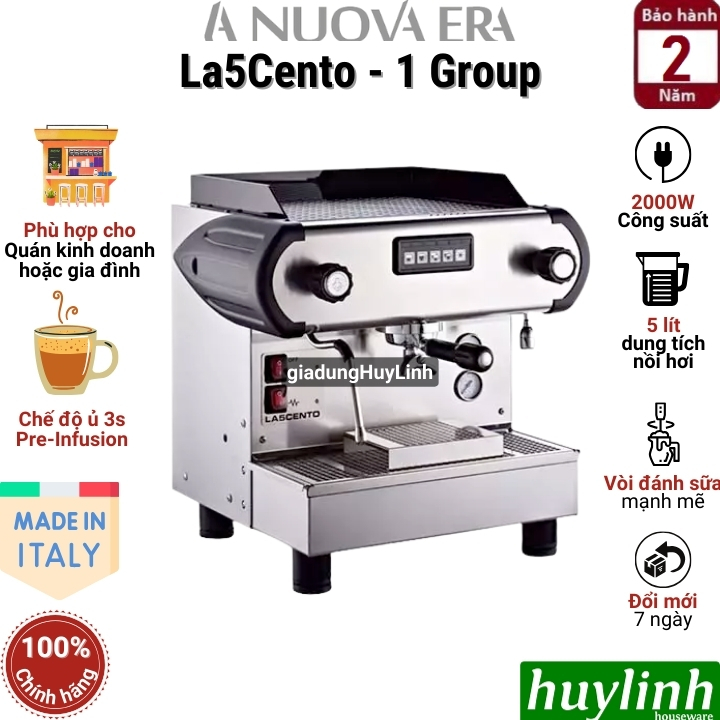 Máy pha cà phê La Nuova Era La5Cento (L500) 1 Group - Made in Italy