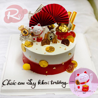 [SIÊU RẺ❤️] – Mèo thần tài - Mèo may mắn - Trang trí bánh sinh nhật bánh kem