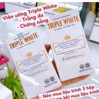 Viên Uống Trắng Da Chống Nắng Triple White