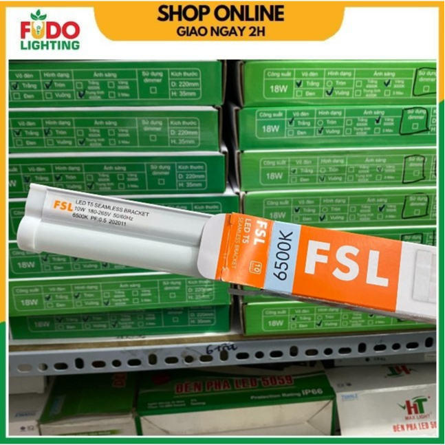 (HỎA TỐC) Bóng đèn led T5 FSL 90CM,1M2 công suất16W đuôi 3 chấu ( bóng kèm máng )
