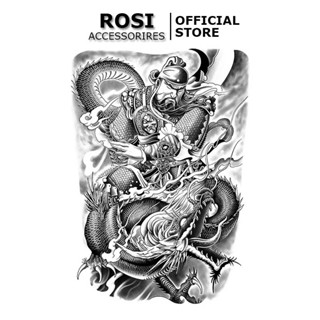 Hình xăm dán quan công HC-480, miếng dán hình xăm 15 ngày tạm thời 24h lên hình