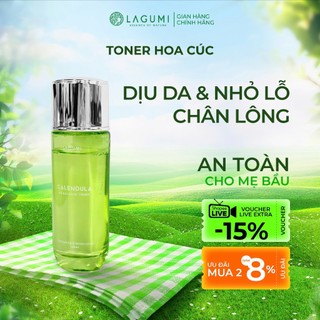 Nước hoa hồng cân bằng pH làm mềm và dịu da Lagumi Calendula 120ml
